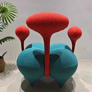 Nuevo Sofá Mini de Lujo Ligero con Forma Creativa, Diseño de Doble Capullo de Flor, Estilo Único, para Balcón - Product Image 2