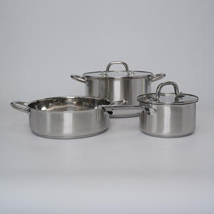 Juego de Utensilios de Cocina de Acero Inoxidable con Tapas de Vidrio, Compatible con Inducción, Mango Resistente al Calor, Olla para Salsas, Sopa, Leche, Sartén - Product Image 2