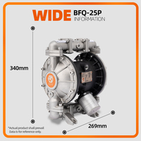 GODO BFQ-25P Pompe à air en acier inoxydable de 1 pouce Pompe à double membrane Pompe à eau marine avec garantie de 5 ans