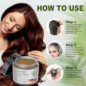 Germinación del cabello de aceite de palma de sierra de aceite de Batana más popular para el crecimiento del cabello y la nutrición saludable del cuero cabelludo - Product Image 5