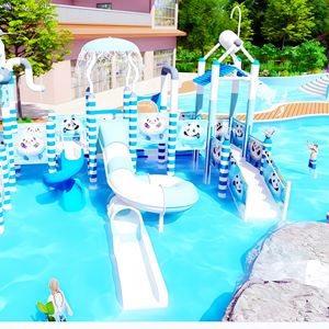 Juego Waterhouse estilo Panda EN EL Parque Acuático-Tipo Comercial. Nueva Instalación <span class=keywords><strong>de</strong></span> tobogán <span class=keywords><strong>de</strong></span> agua al aire libre-Adecuado <span class=keywords><strong>para</strong></span> niños - Product Image 3