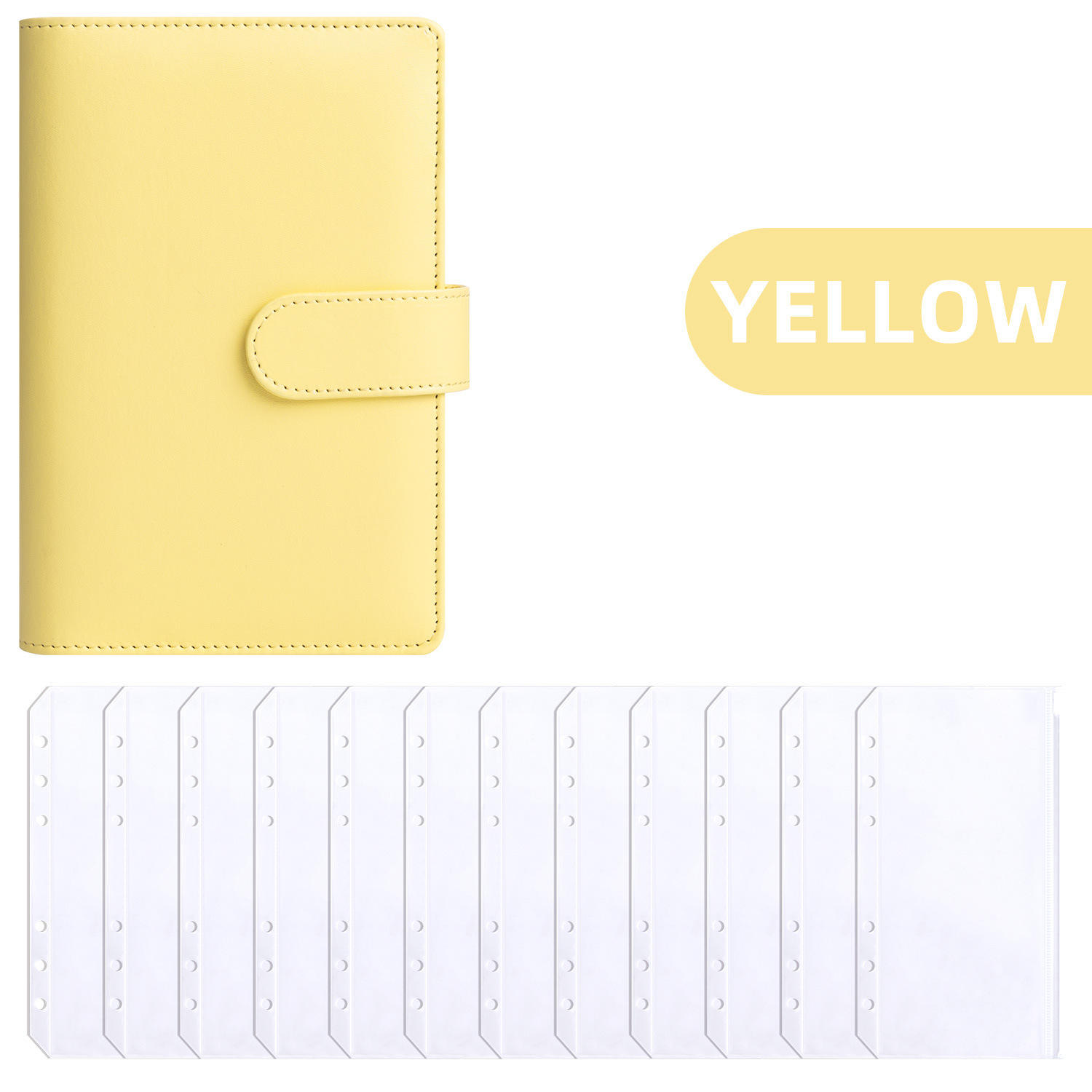 Yellow (shell) +12 zipper bags