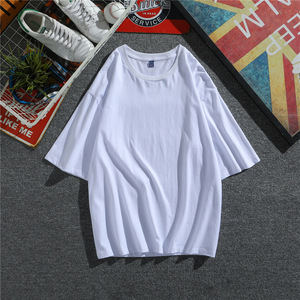 Le etichette gratuite stampano su misura il tuo Design o logo con mezze maniche a tracolla magliette Hip-hop con 200gsm 7oz cotone 100% - Product Image 3