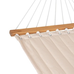 Danlong Hamacs balançoire <span class=keywords><strong>hamac</strong></span> en tissu matelassé double 55 "avec oreiller, lit <span class=keywords><strong>hamac</strong></span> <span class=keywords><strong>beige</strong></span> - Product Image 3