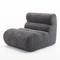 Canapé d'angle inclinable en L compressé, en chenille, avec rembourrage intégral en éponge, ensemble de canapés peu encombrants pour appartement et salon