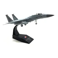 Modèle d'avion de chasse supersonique F-15C Eagle à l'échelle 1/100, avion de la Force aérienne américaine pour collection
