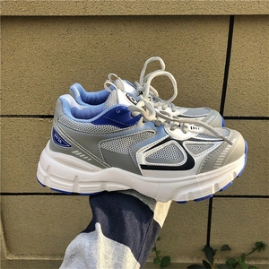 Superbes baskets épaisses pour hommes et femmes, chaussures de sport à semelle épaisse pour filles, chaussures décontractées vert vif, chaussures de papa tendance, chaussures féminines - Product Image 4
