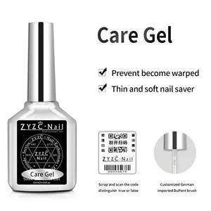ZYZC Nail Hard Builder Reinforced Uv Clear Gel In A Glass Bottle Strengthen Thin And Extensions Short Nails Gel Polish
