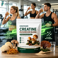 Créatine Monohydrate en Vrac avec Complexe de Champignons en Poudre 300g 30 Doses Complément Alimentaire pour le Soutien à l'Entraînement et l'Endurance OEM