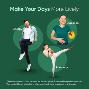 OEM/ODM Private Label Super Fruits& Greens <b>Gummies</b>, <b>Vitamin</b> <b>B12</b>, <b>Vitamin</b> B3 Gluten-Free Super Fruits& Greens <b>Gummies</b> - Product Image 2