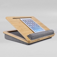 Support portable pour ordinateur portable en bambou naturel, prix d'usine, 60 angles réglables, support pour tablette, pliable pour ordinateurs portables