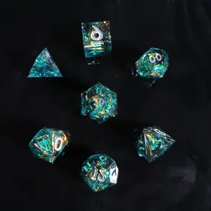 New YODA gem dice polyhedron sharp edge DND dice set for RPG
