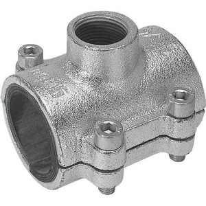 Soporte de derivación de latón de hierro fundido maleable galvanizado ASTM estándar 2 \ "1/2X1 \" 1/2 BSP conectores de rosca para tubería tamaño de 30mm - Product Image 1