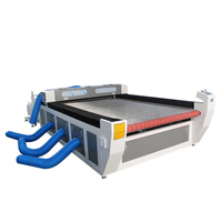 Mesin Pemotong Laser CO2 CNC Tipe Gantry 150W untuk Kain/Kulit/Kertas Gulung Berpendingin Air AI/PLT Produktivitas Tinggi 120m/menit