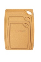 Culiex Custom Kitchen ware Naturfaser Holz Cellulose Hack klotz Schneide brett für Küche Obst Fleisch Brot Gemüse