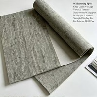 Papier peint en PVC imitation bois rustique, amovible, imperméable, écologique, rouleau de papier peint décoratif moderne, autocollants muraux pour entrée, couloir, mur d'accentuation