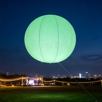 Ballon publicitaire géant gonflable à l'hélium vert avec logo personnalisé, prix abordable, pour extérieur, flottant et suspendu