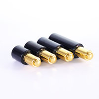 Bouteilles en verre noir opaque de haute qualité 20ml 30ml 40ml 60ml avec des récipients d'huile essentielle de compte-gouttes d'or prix usine