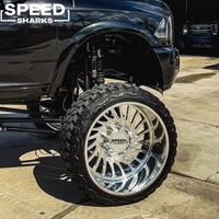 Jantes forgées SRW 20x10 22x10 24x10 6x139.7 6x5.5 à bord large et déporté, polies et personnalisées pour Chevrolet Silverado 1500 2500