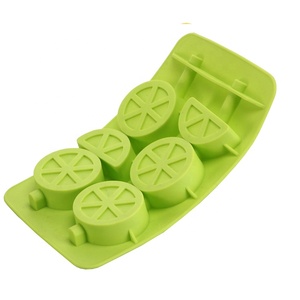 Bền vững Lemon-shaped Silicone Ice Cream khuôn trẻ em-thân thiện DIY <span class=keywords><strong>Popsicle</strong></span> Maker với Ice Cream Sticks - Product Image 4