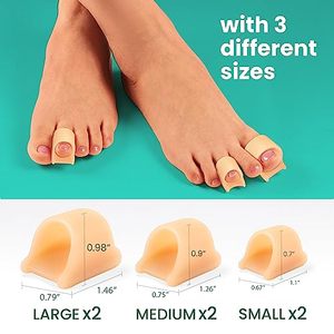 Hammertoe <strong>Corrector</strong> Pack <strong>Toe</strong> Splints Soft Gel <strong>Toe</strong> Straighteners Realign Bent Curled Crooked <strong>Claw</strong> Hammer <strong>Toes</strong> Comfortable Beige - Product Image 2