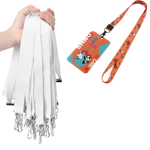 Custom Printed Nylon Phone ID Card Keychain Hook Promotional Anime Wrist Strap Polyester Lanyard Featuring Logo Neck Strap
