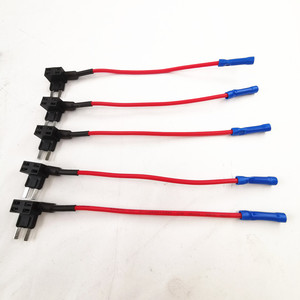 1A ~ 40A 전기 ATM 추가 회로 미니 블레이드 퓨즈 & 16 awg 피그테일 퓨즈 홀더 인 라인 퓨즈 홀더 - Product Image 1