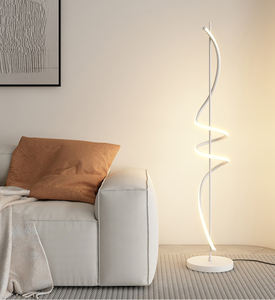 โคมไฟตั้งพื้นแบบตรงทันสมัยพร้อมการป้องกันดวงตาอย่างเต็มที่โคมไฟคลื่นมุมสำหรับห้องนั่งเล่นหรือห้องนอน - Product Image 3