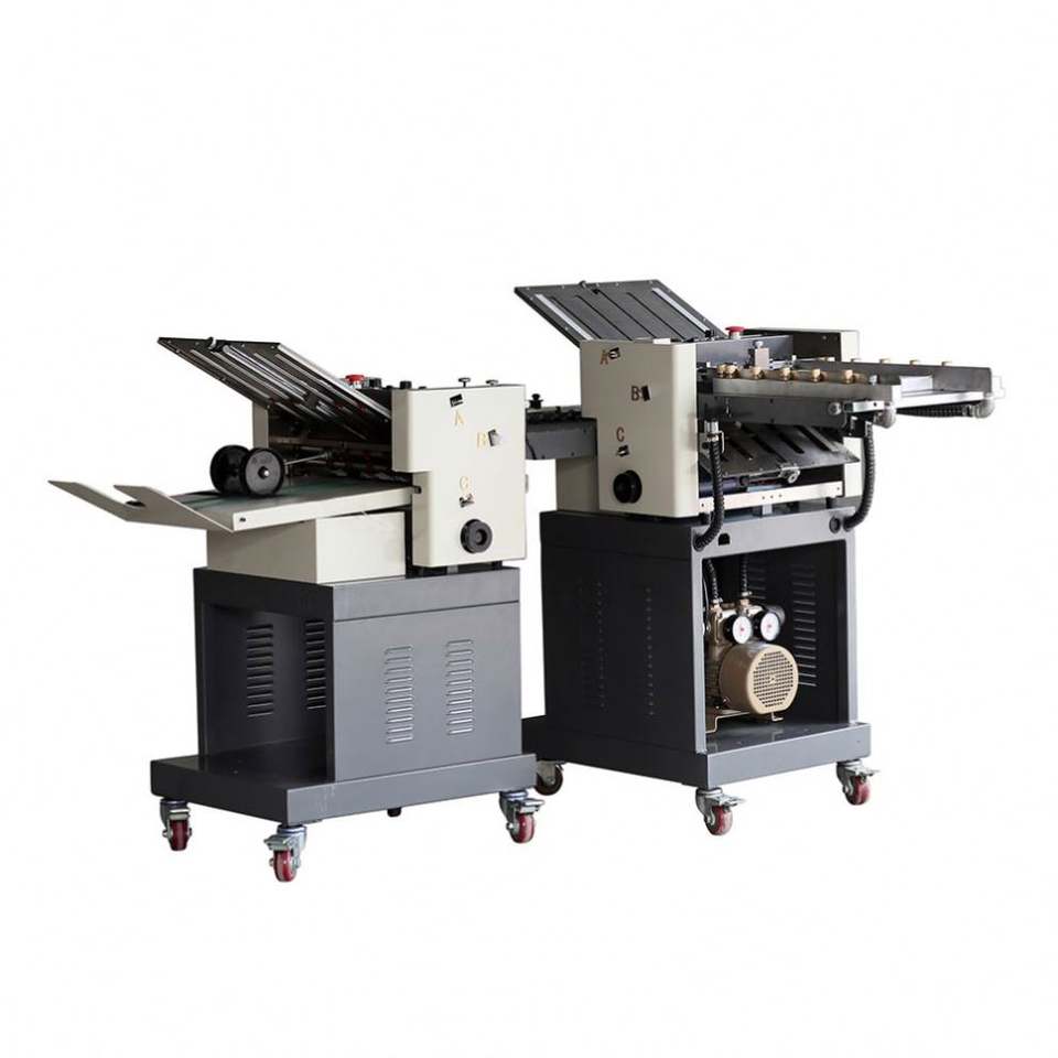Type 90 Paper Air Suction Desktop 382SB A3 Paper Sheet Crisscross Folder Machine ...