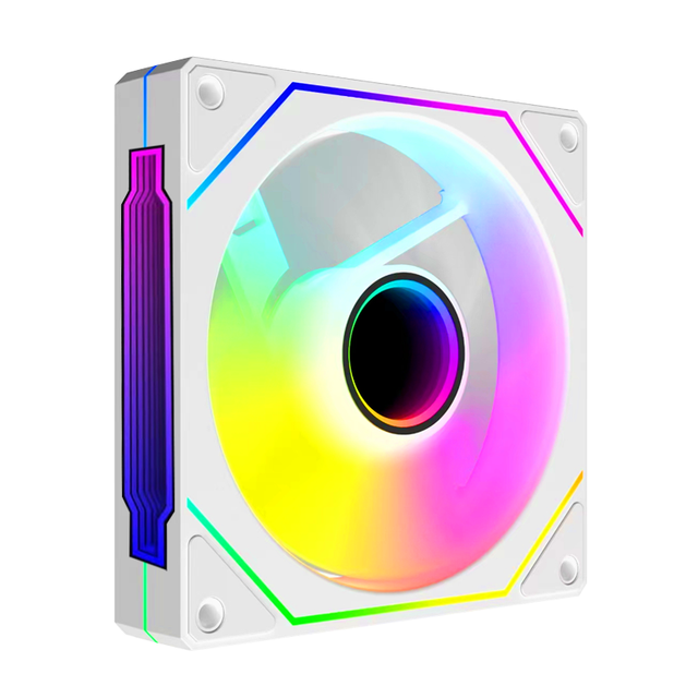 Prism4 Pro 120mm ARGB Case Fans,Infinity Mirror RGB Light Effect 5V 3PIN Motherboard Light Sync 800~1800RPM PWM PC Fan