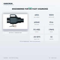 Adaptateur de chargeur EV GANCRON GB/T vers Type 2, connecteur de charge rapide AC, adaptateur EVSE LED, ODM, haute qualité pour la charge des voitures électriques