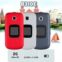 Teléfono Móvil OEM de Doble Pantalla con Tarjeta SIM 2.0 IPS 1.3 IPS, Gusto B310 GSM 2G, Teléfono Flip No Inteligente con Cámara MTK, Radio FM y Tipo-C