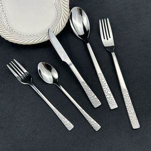 Vente en gros Moyen-Orient : Ensemble de couverts en acier inoxydable argenté à motifs sculptés, série de service, très demandé - Product Image 1
