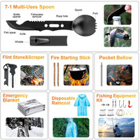 Ventes chaudes - Fournitures de plein air, équipement de camping, boîte à trésors de survie en milieu sauvage, ensemble d'outils de survie en milieu sauvage multifonctionnel