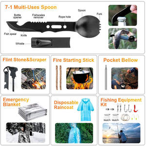 Ventes chaudes - Fournitures de plein air, équipement de camping, boîte à trésors de survie en milieu sauvage, ensemble d'outils de survie en milieu sauvage multifonctionnel - Product Image 3