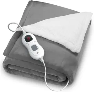 Elektrikli battaniye hızlı ısıtıcılar anahtarı elektrikli isıtıcı sessiz gece yatak isıtıcı battaniye