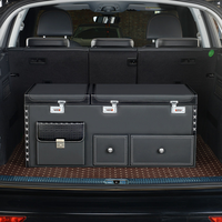 Organisateur de coffre de voiture pour SUV et berlines, boîte de rangement de cargaison, grande capacité, antidérapant, imperméable, haute qualité, robuste