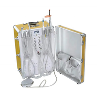 Unité dentaire mobile mini portable haute vitesse avec compresseur d'air