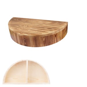 Wooden Step Stool Half Round Solid Wood For <b>Elderly</b> Doorway Bedside <b>Mobile</b> Footstool - Product Image 1