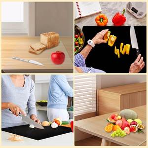 Trend Transparent Nature Color <b>Acrylic</b> Cutting Board 45x35x3CM Eco-Friendly Rectangle Kitchen Non-Slip Fruit Chopping <b>Block</b> - Product Image 5