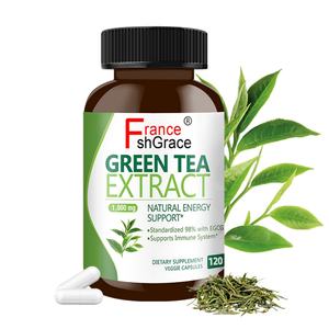 Cápsulas de Extracto de Té Verde Personalizadas de 1000 mg, Suplemento Quemagrasas para el Apoyo Cardíaco para Adultos - Product Image 1