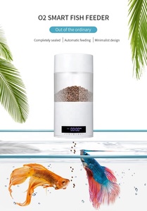 水族箱配件 塑料鱼缸喂食器，带 4 次定时喂食功能，双电源，环保 - Product Image 3