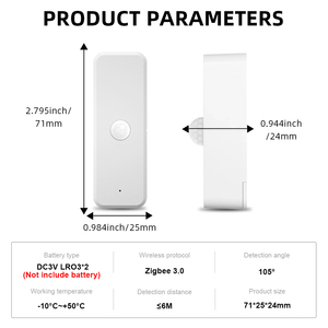 Wale 2025 New Tuya ZigBee Thông Minh PIR Cảm Biến Chuyển Động <span class=keywords><strong>Mini</strong></span> Phát Hiện Chuyển Động Cho An Ninh Nhà - Product Image 5