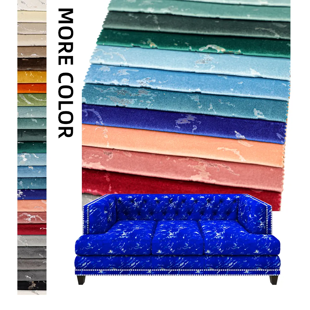 OKL36106 – nouveau tissu de velours de luxe d'italie pour un canapé-lit moderne multicolore