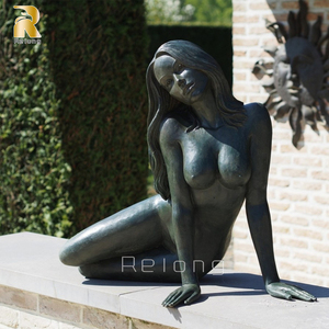 Sculpture de femme <span class=keywords><strong>nue</strong></span> en bronze grandeur nature RELONG, décoration d'art moderne à vendre - Product Image 5