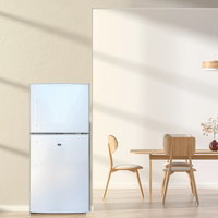 Réfrigérateur domestique au meilleur prix d'usine, réfrigérateur DC 12/24V 118 litres, congélateur supérieur, réfrigérateur solaire, réfrigérateur à alimentation DC