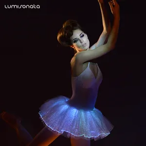 Thời Trang Chiếu Sáng Sân Khấu Khiêu Vũ Sexy Swan Lake Ballet Tutu Váy Leotard