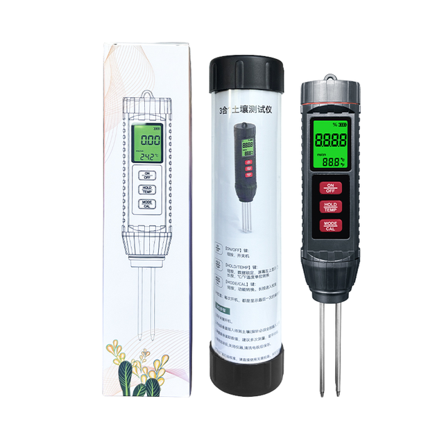 2026 New Design Round Digital Agriculture Use OEM ODM Support EC Moisture Temperature Sensor Soil Detector