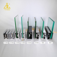 ZHONGLIAN 10mm 11mm 12mm 13mm 14mm 20mm système de support en verre à montage supérieur systèmes de Balustrade en verre sans cadre Balustrade en aluminium