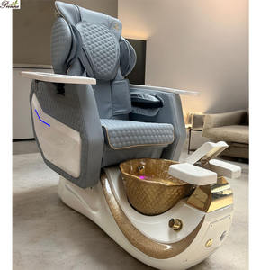 Chaise de manucure et de pédicure de luxe à double usage, bon marché, moderne, Gulfstream, avec bassin en résine - Product Image 2